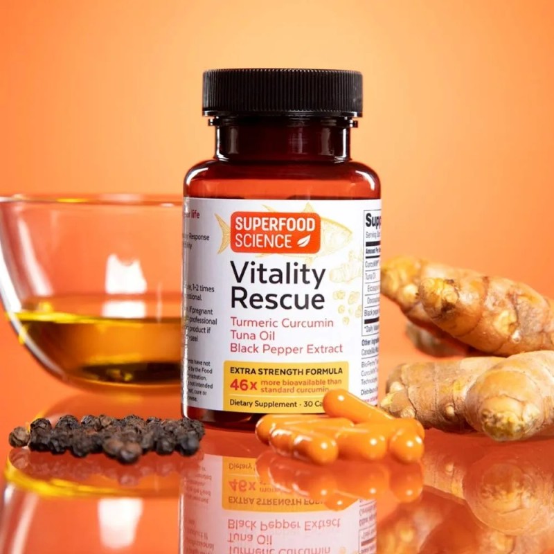 Vitality Rescue Omega Dha Epa Cúrcuma Cápsulas