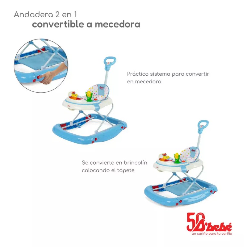 D'bebé D´bebe Andadera Mecedora Rocking Star 2 En 1 Color