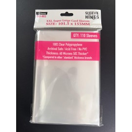 Sleeve Kings XXL Super Large Card Sleeves 101.5 X 153 mm (10x110 Pack, 1100 Sleeves)