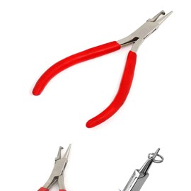 OdontoMed2011 5" Split Ring Jewelers Pliers Wire Working Looping Wrapping Jewelry Plier Red Handle ODM