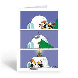 Construction Christmas Cards - 18 Construction Holiday Cards & Envelopes - Contractor Cards