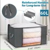 TR&Home Foldable Breathable Fabric Storage Bag with Clear Window for