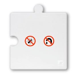 AntPad | Ant Proof for Food Dish | Ant Proof Dog Cat Pet Bowl | Desktop Plant Pots and Bins No Chemical No Need Fill Water (White)