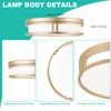 Flynix 12.5 Inch LED Flush Mount Ceiling Light Fixture, 26W,