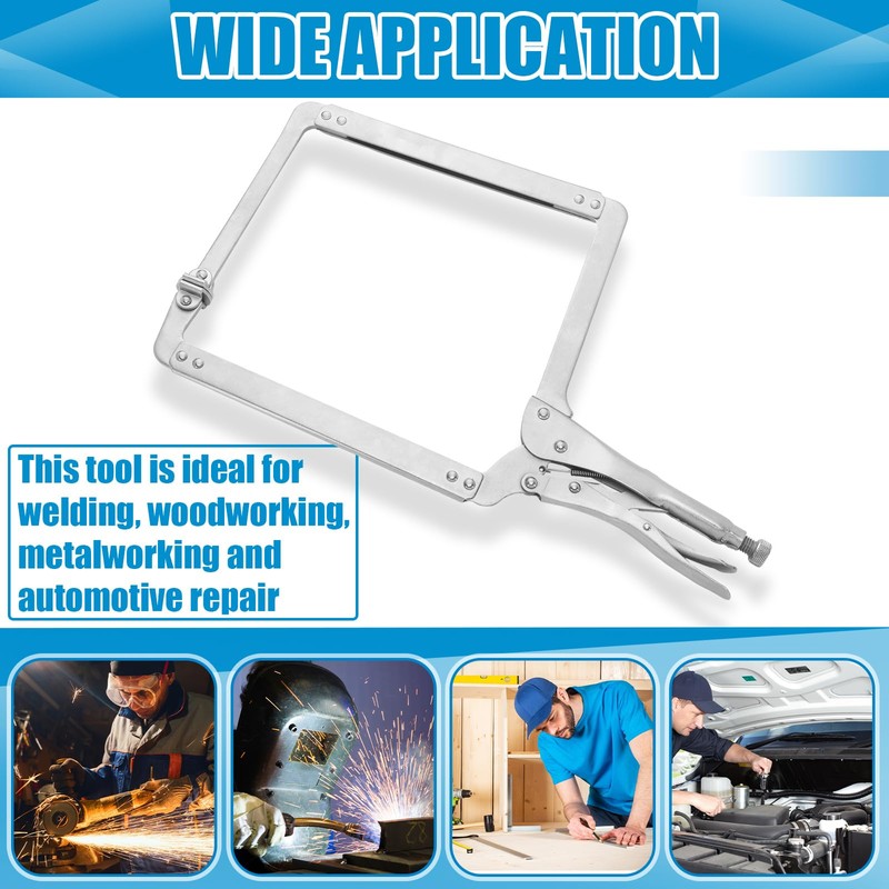 Yexiya 18 Inch Locking C Clamp Large Opening Jaws Locking