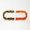 OAEUQ Fillable Alphabet Acrylic Tray Letter Candy Jar Reusable Party
