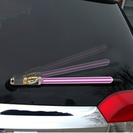 ORIGINAL WipeSabers Reflective Saber WiperTags for Rear Wipers (Galactic Purple)