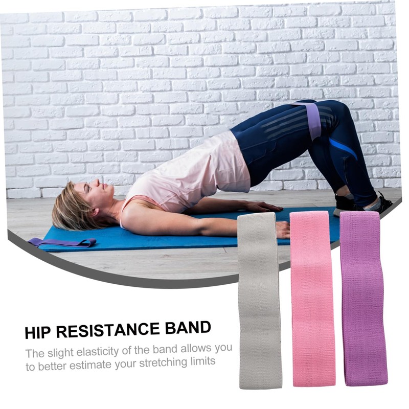 BESPORTBLE Hip Resistance Band Set Adjustable Fabric Squat Bands for