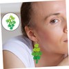 TOVINANNA 1 Pair Shamrock Dangle Earrings Funny Irish Jewelry for