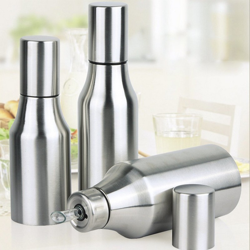 Flyboo Olive Oil Dispenser,Oil Bottle Stainless Steel Leak Proof Olive