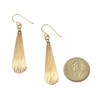 Bronze Bark Long Teardrop Earrings