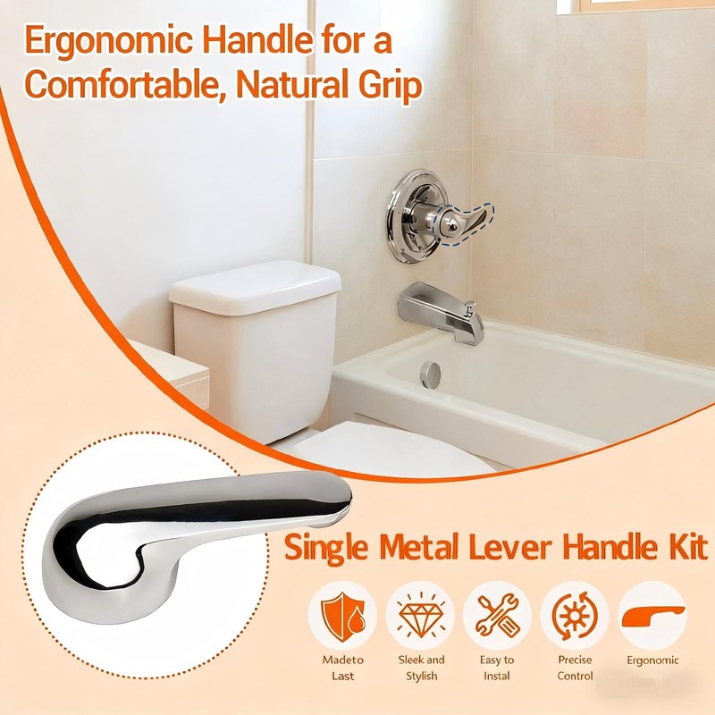 H79 Single Metal Lever Handle Kit,RP22734 Replacement Bonnet Nut,Compatible with