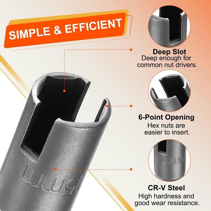 HARFINGTON 3pcs Hex Nut Driver Drill Bit Set 10mm 12mm