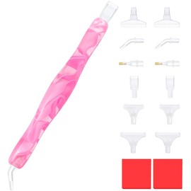Praise V Do Diamond Painting Pen,Diamond Art Pen, 5D Diamond Painting Pen Kit Tool Accessories Stylus Drill Pen for Diamond Painting Nail Art Cross Stitch Decoration Diamond Art Pink