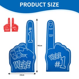 atnayo 2 PCS Foam Finger Gladiators, Giant Foam Hands Gladiator for Sports Fans Inspiring Cheering