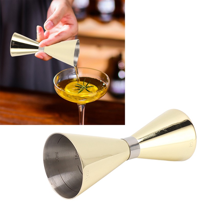 Cocktail Jigger Double Ended 304 Stainless Steel Bar Measuring Cup