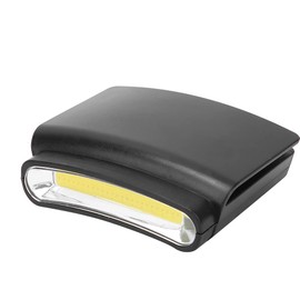 BOROCO LED Portable Headlamp, Plastic Headlamp Cap Clip Hat Brim Mini Headlamp Outdoor Lighting for Outdoor (Black)