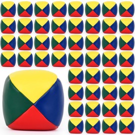 SUNYIWJIE 50 PCS Juggling Balls for Beginners,Colorful Juggling Balls Bulk,Soft Durable and Easy for Beginners Juggle