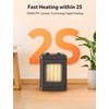 1500W Small Space Heater for Indoor Use, PTC Ceramic Space