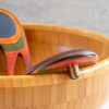 Totally Bamboo Baltique Marrakesh Collection Salad Hands Serving Utensil Set,