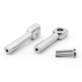 Artudatech 6" Motorcycle Handlebar Handle Riser Set Fit For Harley Davidson 1" Bar Chrome