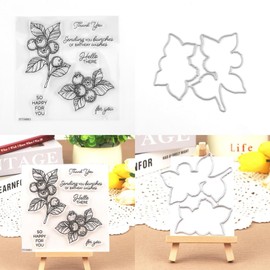 Stamps and Dies for Card Making, 2025 Stamps and Dies Set for DIY Scrapbooking Paper Photo Album Decor, Scrapbooking Die-Cuts for Various Festivals (1905)