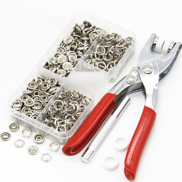 WUDQIJI Press Stud Fasteners Set of 100 Bronze Clothing Snaps