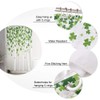 St Patrick Shower Curtain 72 inches Long Spring Shamrocks Polyester