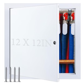 Gisafai Access Panel Wall Hole Cover Metal Drywall Access Door Electrical Panel Cover Plumbing White Access Panel for Drywall (24 x 24 Inch)