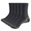 YUEDGE Mens Socks Moisture Wicking Work Socks Cushioned Crew Socks