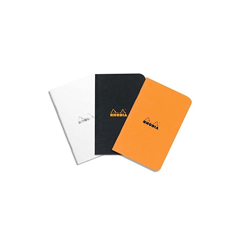 RHODIA 119188C - Orange Piqué Notebook - A5 - Lined