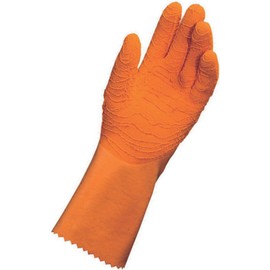 MAPA Professional HARPON 321 – Gloves in Latex, Liquid Proof Work Gloves, Orange, Size 10 (XL) Protective Gloves (1 Pair)