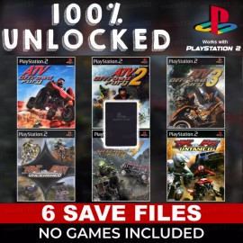 Unbranded MX vs. ATV Offroad Fury 1 2 3 4 PS2 Memory Card 100% Unlocked Beaten Everything