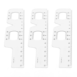 Pupil Ruler,ANGGREK 3Pcs Eye Measurement Ruler Distance Pupil PD Measuring Gauge 2 in 1 Tool