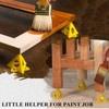 POFET Yellow Cone Canvas and Paint Triangle Stands Cabinet Door