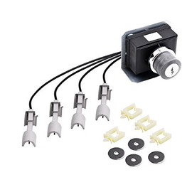 only fire 7629 Igniter Kit Fits for Weber Genesis 300 Series Propane Gas Grill with Front Mounted Control Panel (2011 - Newer), Electronic Igniter, Electrodes Ignition Kit Replacement