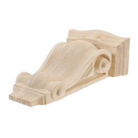 OSALADI Farmhouse Style Decorative Carved Wooden Corbels Small Roman Column Shelf Brackets