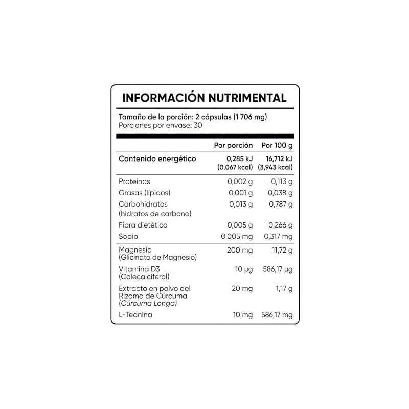 MULTIBLUE Glicinato de Magnesio | Formula 100% Natural | 60