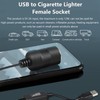 VBESTLIFE Zigarettenanzünder Adapter Konverter,USB Port zu 12V Zigarettenanzünder Buchse Konverter