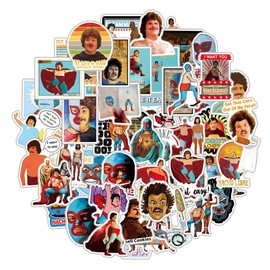 61 Pcs Nacho Libre Stickers Comedy Movie Graffiti Waterproof Vinyl for Birthday Party Supplies Decoration Favors for Water Bottles Laptop Suitcase Scrapbooking Choice