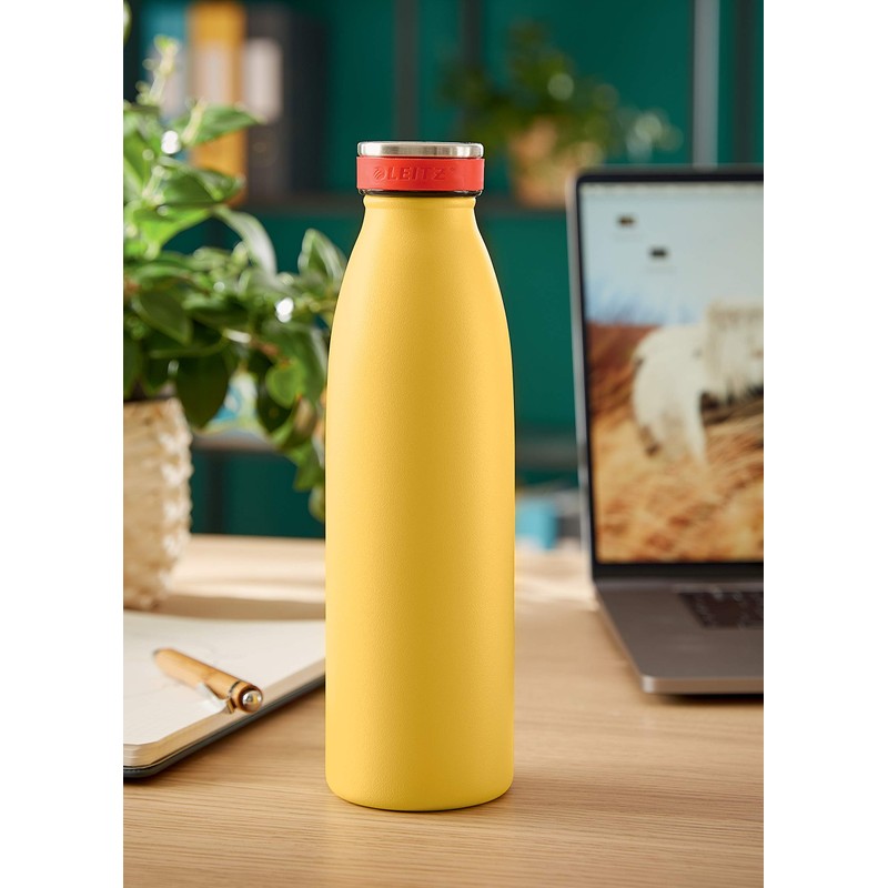 Leitz Water Bottle, Stainless Steel, Thermal Insulation for Hot and
