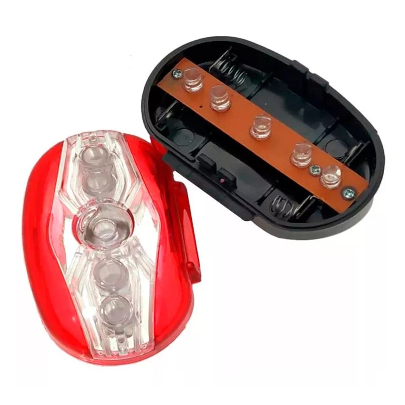 Bicicle Lampara Bicicleta 6 Led Trasera Luz