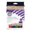 Daler-Rowney Simply Hex Colouring Pencil Set, 36 Assorted Colours, Ideal