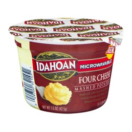 Idahoan Mashed Potatoes, Four Cheese, 1.5 Ounce (Pack of 12)