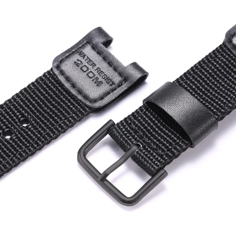 MCXGL Cloth/Leather Strap Replacement for Casio SGW-100 GW-3000B GW-3500B PAS-400B