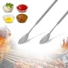 2Pcs Long Extendable Spoon Stainless Steel Telescopic Spoon Durable Useful