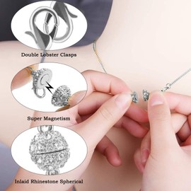 Magnetic Lobster Clasps Connector Locking Magnetic Jewelry Clasp Chain Bracelet Extender Magnetic Necklace Clasps ​Closures Bracelet Extender for Necklace Bracelet Jewellery Making