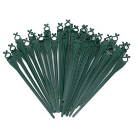 50pcs Christmas Light Yard Stakes Universal 9inch Tall Ground Lights Stakes for C7 C9 Holiday Lights Lawn Patio Path Walkway Green