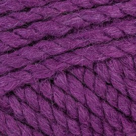 Paintbox Yarns Wool Blend Super Chunky Yarn - 66yds (60m)/ 3.53oz (100g) - Purple Pansy Color - for Knitting or Crocheting - Super Bulky for Snuggly Garments & Accessories - 25% Wool, 75% Acrylic