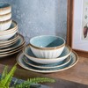 Gibson Elite Mayfair Bay Embossed Double Bowl Dinnerware Set, Service